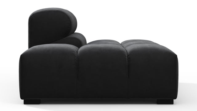 Tufty - Tufty Module, Left End, Armless, Black Velvet
