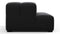 Tufty - Tufty Module, Left End, Armless, Black Velvet