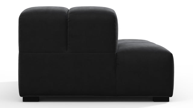 Tufty - Tufty Module, Left End, Armless, Black Velvet