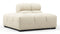 Tufty - Tufty Module, Left End, Armless, Eggshell Boucle