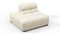 Tufty - Tufty Module, Left End, Armless, Eggshell Boucle