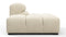 Tufty - Tufty Module, Left End, Armless, Eggshell Boucle