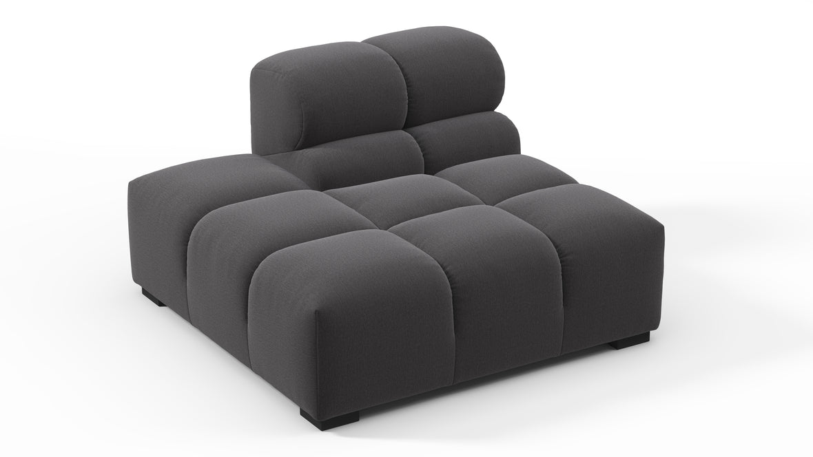 Tufty - Tufty Module, Left End, Armless, Ink Brushed Weave