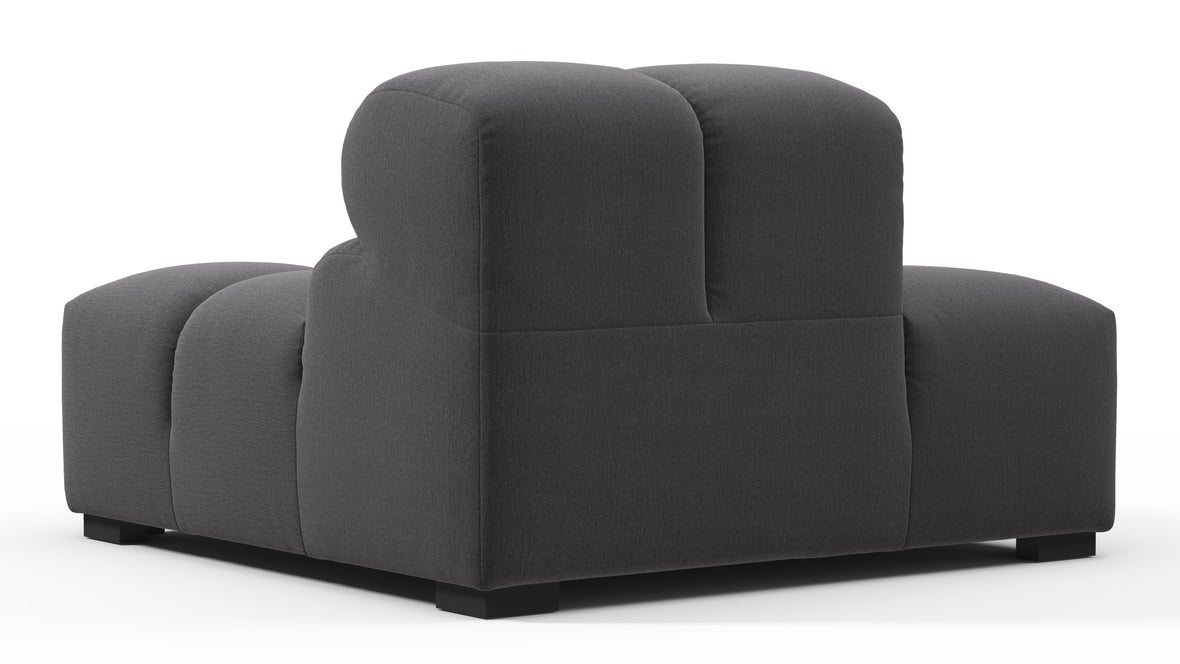 Tufty - Tufty Module, Left End, Armless, Ink Brushed Weave