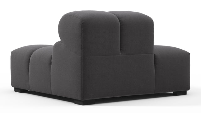 Tufty - Tufty Module, Left End, Armless, Ink Brushed Weave