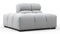 Tufty - Tufty Module, Left End, Armless, Light Gray Wool