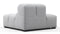Tufty - Tufty Module, Left End, Armless, Light Gray Wool