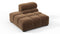 Tufty - Tufty Module, Left End, Armless, Mocha Velvet