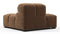Tufty - Tufty Module, Left End, Armless, Mocha Velvet