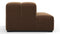 Tufty - Tufty Module, Left End, Armless, Mocha Velvet