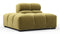 Tufty - Tufty Module, Left End, Armless, Olive Gold Velvet