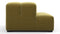 Tufty - Tufty Module, Left End, Armless, Olive Gold Velvet
