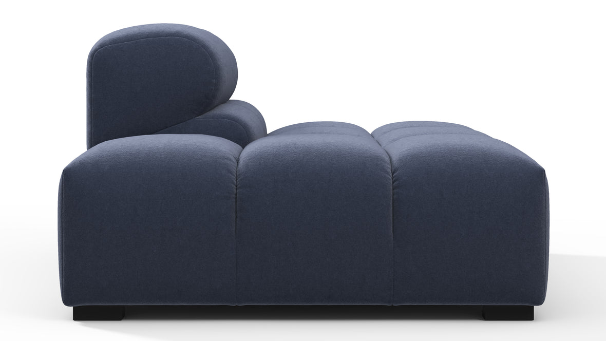 Tufty - Tufty Module, Left End, Armless, Royal Blue Wool