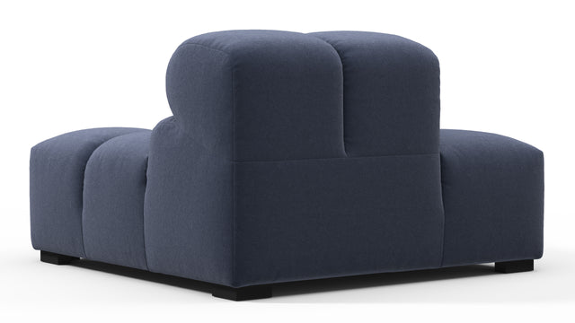 Tufty - Tufty Module, Left End, Armless, Royal Blue Wool