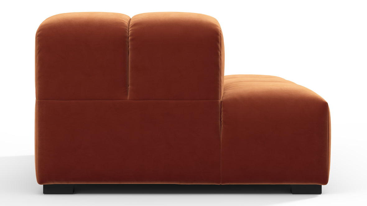 Tufty - Tufty Module, Left End (Armless), Spice Velvet