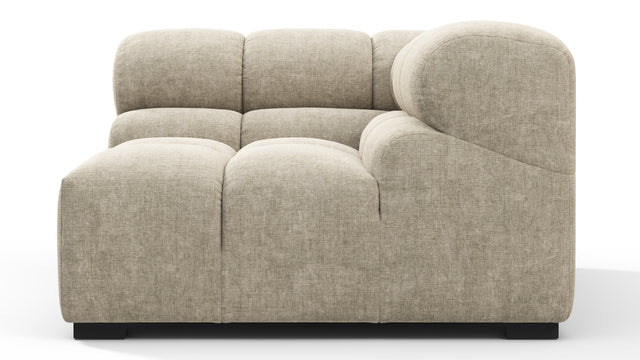 Tufty - Tufty Module, Right Corner, Beige Gray Chenille