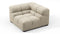 Tufty - Tufty Module, Right Corner, Beige Gray Chenille