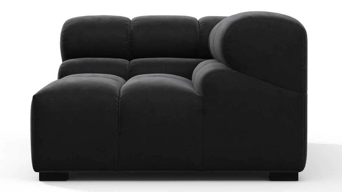 Tufty - Tufty Module, Right Corner, Black Velvet