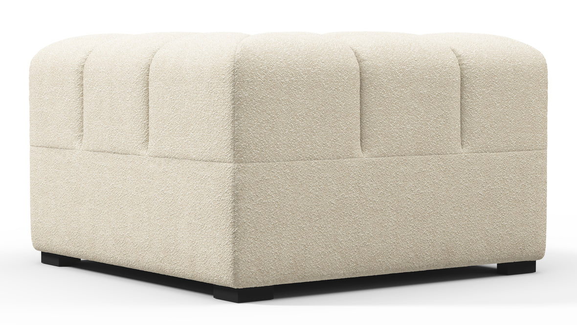 Tufty - Tufty Module, Right Corner, Eggshell Boucle