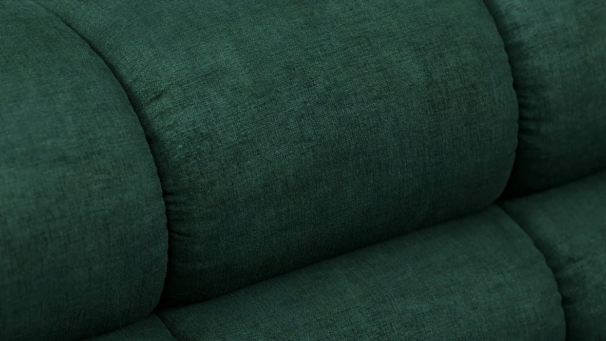 Tufty - Tufty Module, Right Corner, Forest Green Chenille