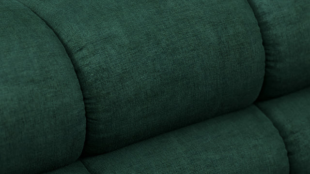 Tufty - Tufty Module, Right Corner, Forest Green Chenille