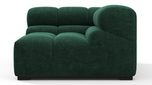 Tufty - Tufty Module, Right Corner, Forest Green Chenille