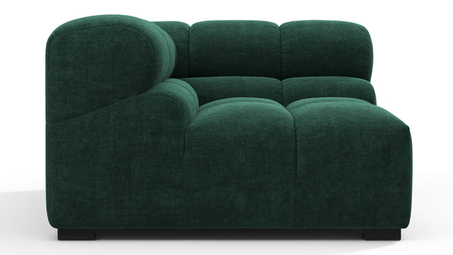 Tufty - Tufty Module, Right Corner, Forest Green Chenille