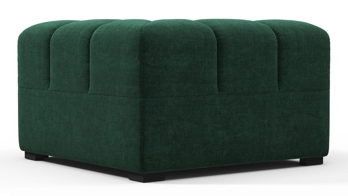Tufty - Tufty Module, Right Corner, Forest Green Chenille