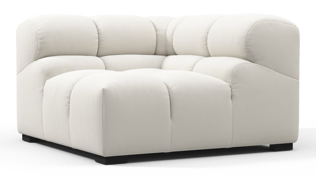 Tufty - Tufty Module, Right Corner, Oatmeal Brushed Weave