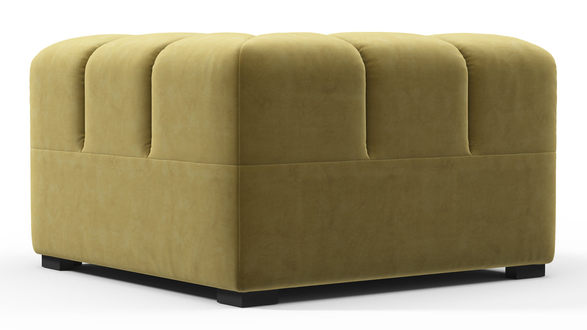 Tufty - Tufty Module, Right Corner, Olive Gold Velvet