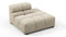 Tufty - Tufty Module, Right End, Armless, Beige Gray Chenille