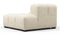 Tufty - Tufty Module, Right End, Armless, Eggshell Boucle