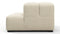 Tufty - Tufty Module, Right End, Armless, Eggshell Boucle