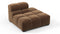 Tufty - Tufty Module, Right End, Armless, Mocha Velvet