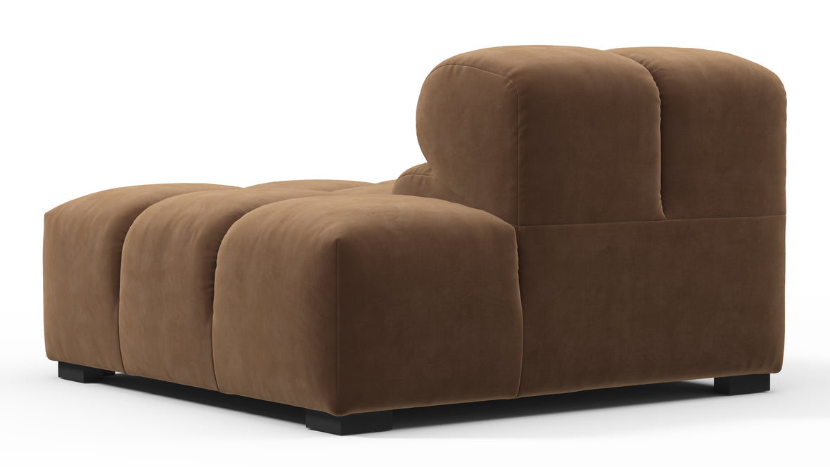 Tufty - Tufty Module, Right End, Armless, Mocha Velvet