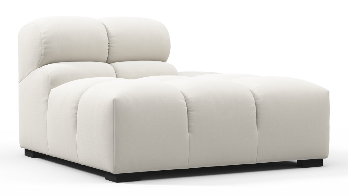 Tufty - Tufty Module, Right End, Armless, Oatmeal Brushed Weave