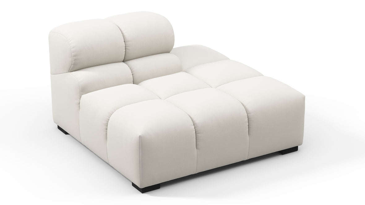 Tufty - Tufty Module, Right End, Armless, Oatmeal Brushed Weave