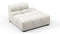 Tufty - Tufty Module, Right End, Armless, Oatmeal Brushed Weave
