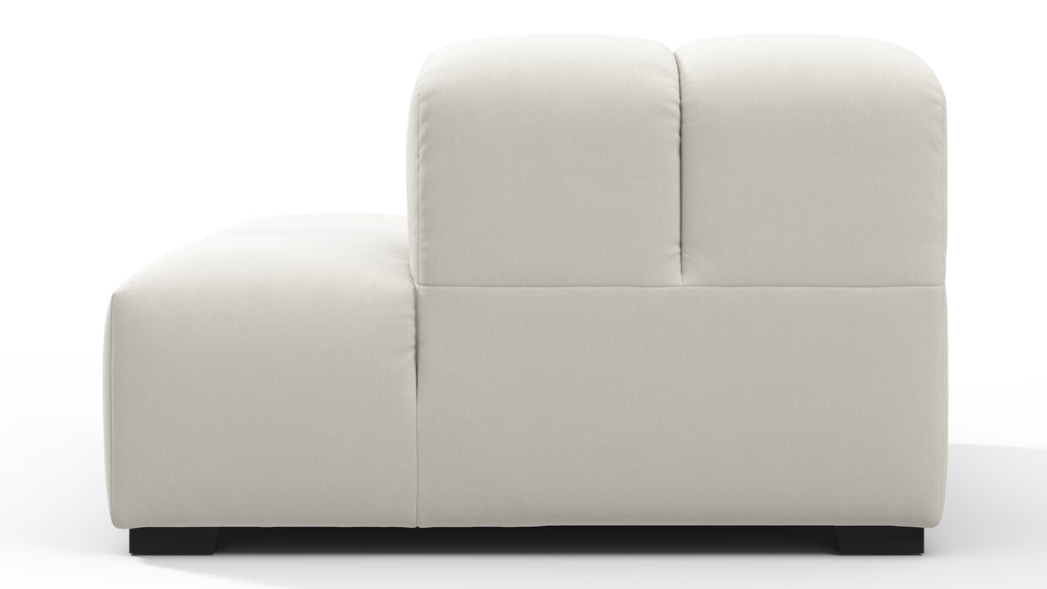 Tufty - Tufty Module, Right End, Armless, Oatmeal Brushed Weave