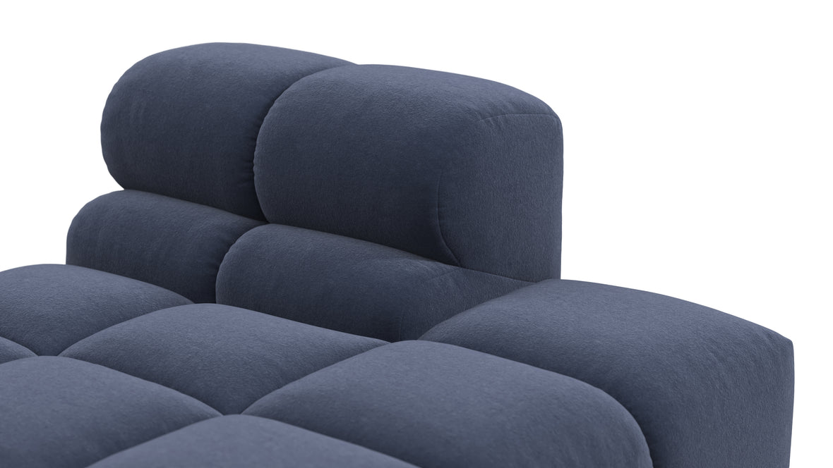 Tufty - Tufty Module, Right End, Armless, Royal Blue Wool