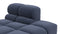 Tufty - Tufty Module, Right End, Armless, Royal Blue Wool
