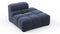 Tufty - Tufty Module, Right End, Armless, Royal Blue Wool