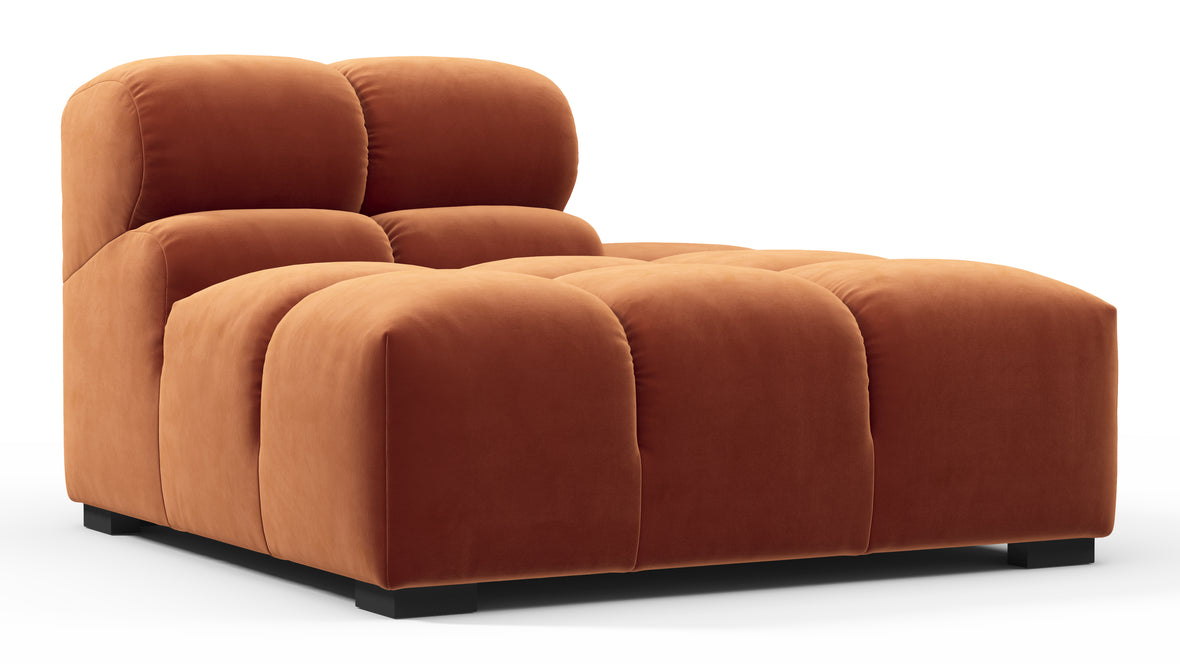 Tufty - Tufty Module, Right End, Armless, Spice Velvet
