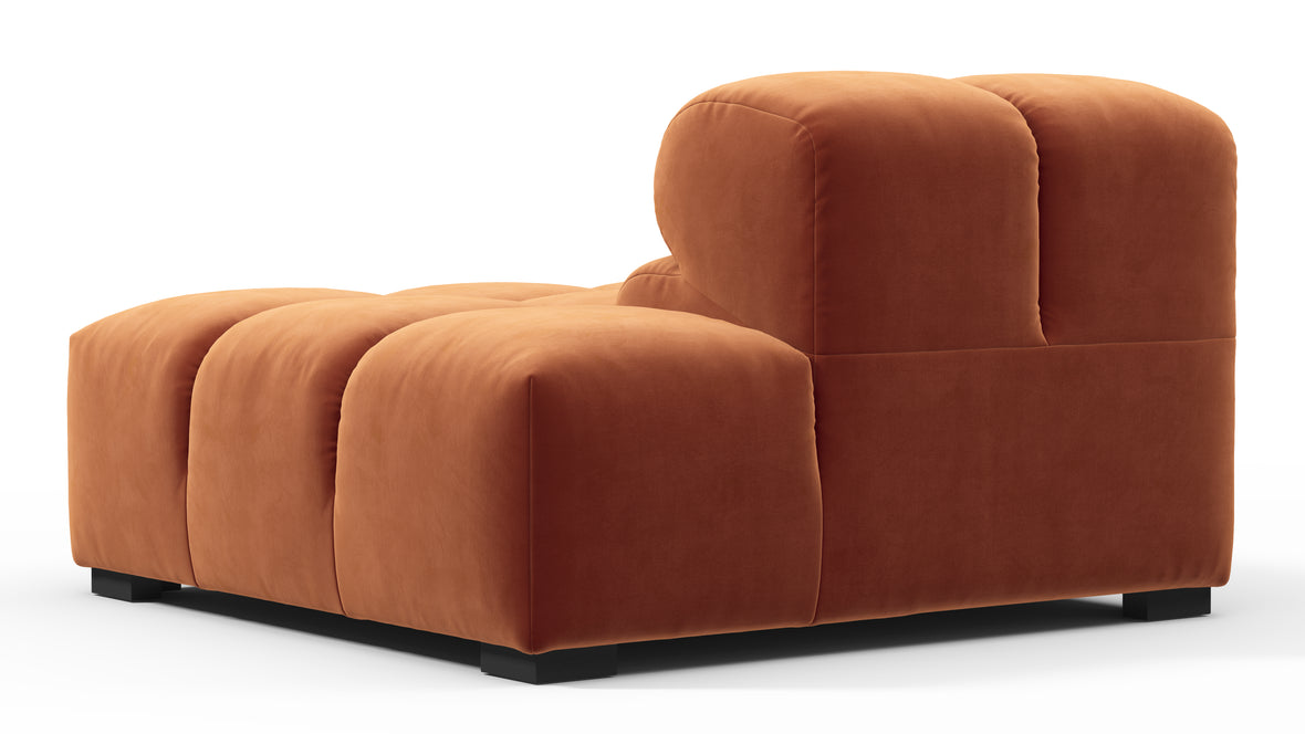 Tufty - Tufty Module, Right End, Armless, Spice Velvet