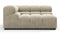 Tufty - Tufty Module, Large Left Corner, Beige Gray Chenille