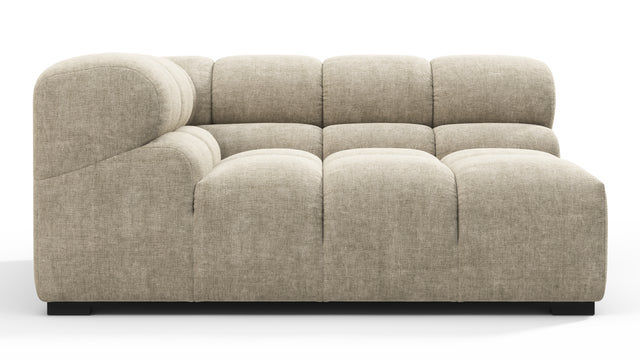 Tufty - Tufty Module, Large Left Corner, Beige Gray Chenille
