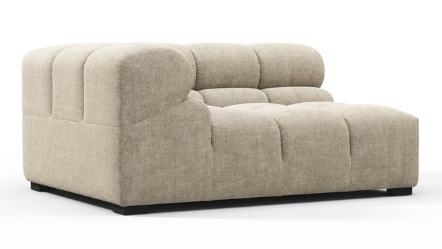 Tufty - Tufty Module, Large Left Corner, Beige Gray Chenille