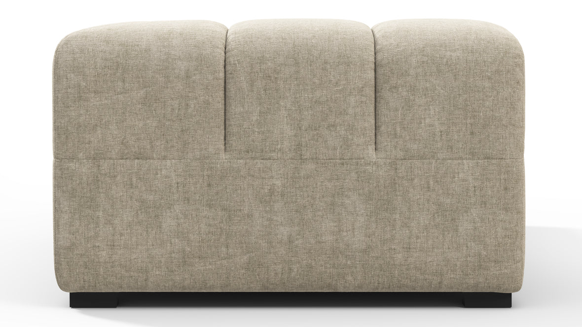 Tufty - Tufty Module, Large Left Corner, Beige Gray Chenille