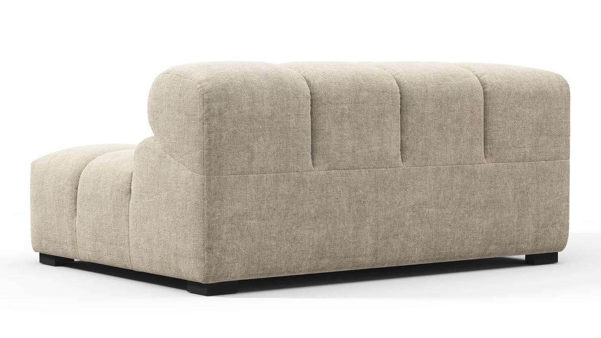 Tufty - Tufty Module, Large Left Corner, Beige Gray Chenille