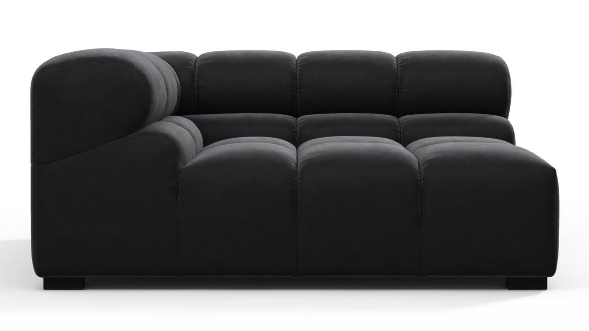 Tufty - Tufty Module, Large Left Corner, Black Velvet